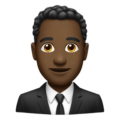 elegant black man in suit  sticker