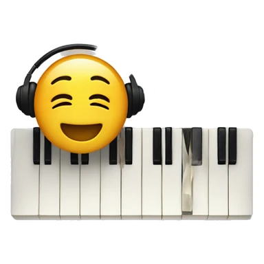 Vibing to music sticker