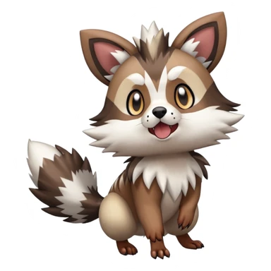  Zigzagoon-Furret-Rockruff-Hybrid (Full body) sticker