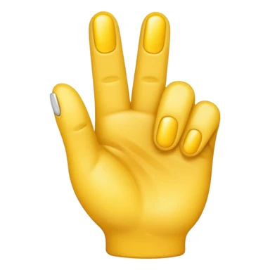 Un emoji con un dedo moliendo sticker