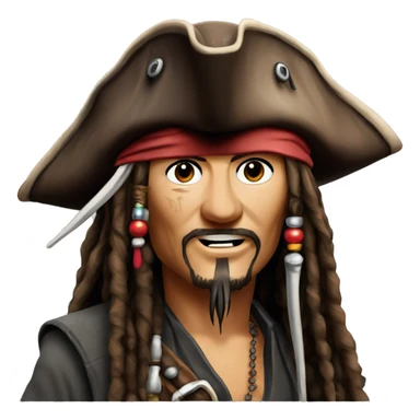 jack sparrow johnny depp sticker