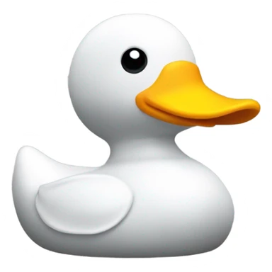 simple rubber duck from side view sticker