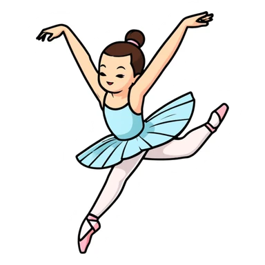 classic ballet dancer sticker