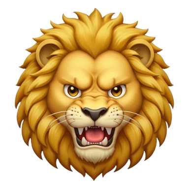 Angry lion sticker