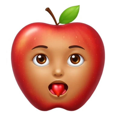 android eating apple sticker