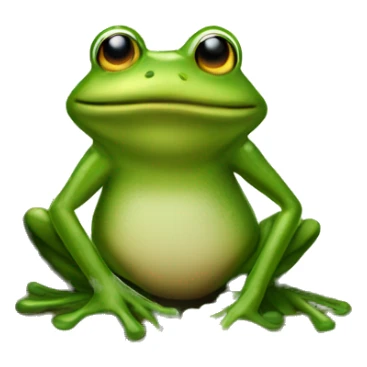 a frog sits under a tree of coins sticker