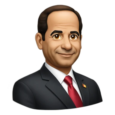 Abdel Fattah El-Sisi President of Egypt sticker