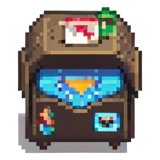 correo icon, retro, small, visible pixels sticker