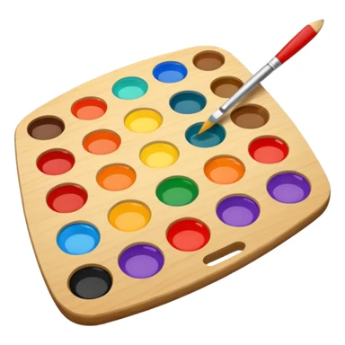 artist's palette sticker