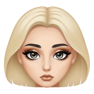 Smokey eyed makeup sticker