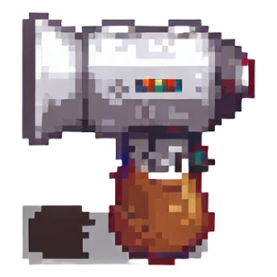 airhorn, pixel art style, no text sticker