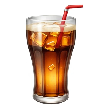 a glass of coke sticker