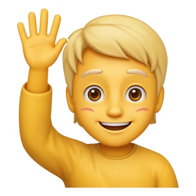 an emoji of Gus waving hello with a cheerful expression sticker
