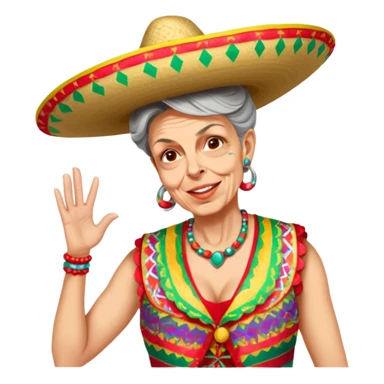 Fiestero with Sombrero sticker