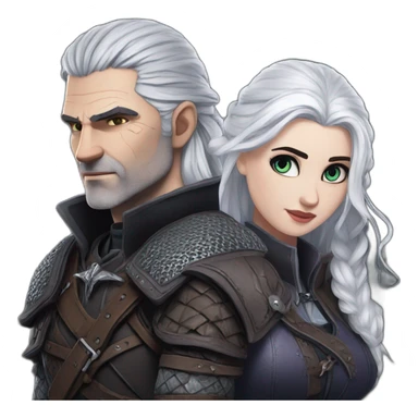 Geralt and Yennefer sticker