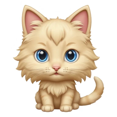 blonde kitten sticker