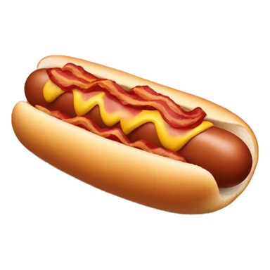 BACON WRAPPED HOT DOG sticker