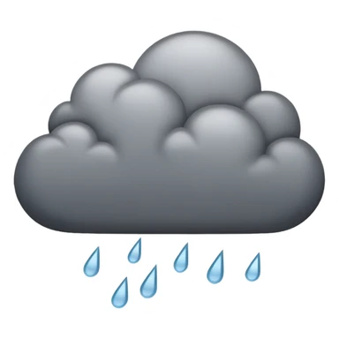a rain storm cloud sticker