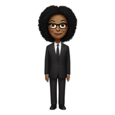 Oprah is slenderman sticker