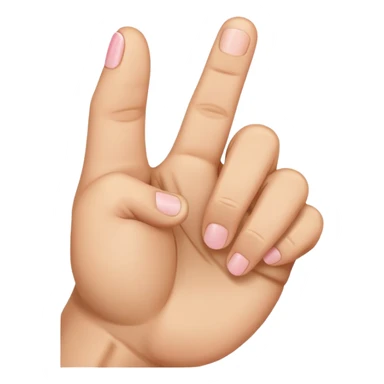 a fist with only three fingers straight - THUMB, MIDDLE FINGER AND A PINKY FINGER sticker