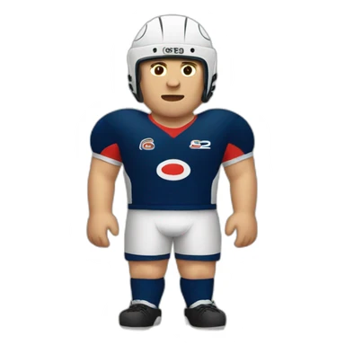 Poteau de rugby sticker