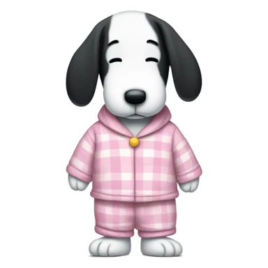 Snoopy in pajamas  sticker