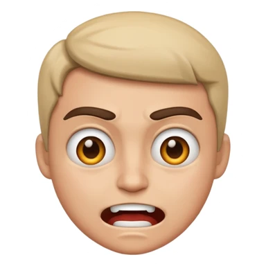 Feliz y enojado sticker