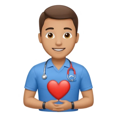 CPR instructor that looks happy sticker