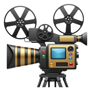 Video camera with elements 1-2 of others emoji sticker
