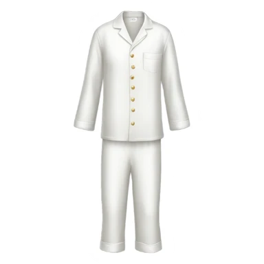 silk white pajamas sticker