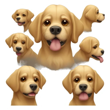 cão com um laço na cabeça  sticker