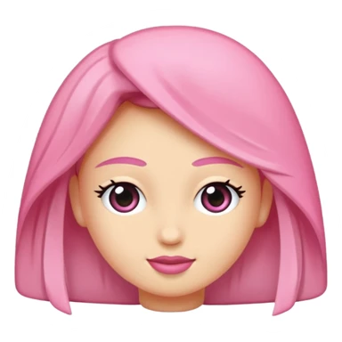 Beyaz kalp ve pembe kurdele sticker