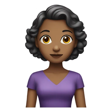 Girl in purple dress sticker