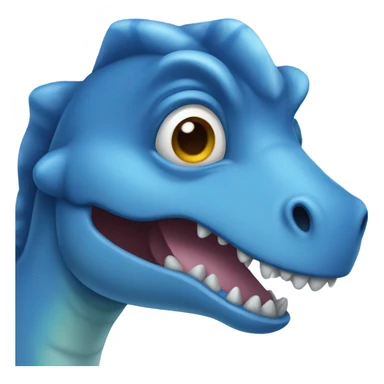 blue dinosaur  sticker