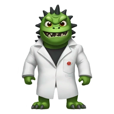 Godzilla dressed as Frankenstein  sticker