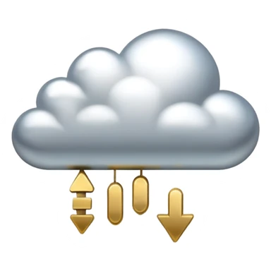 ruble in cloud sticker