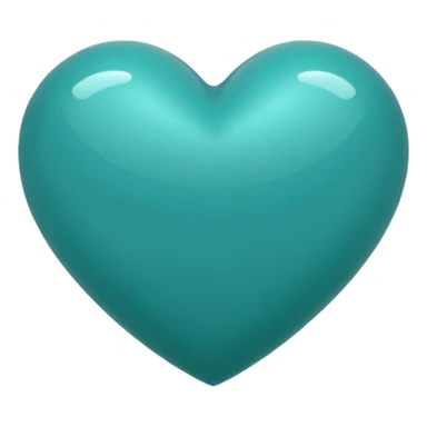 Teal heart with Belles wording sticker
