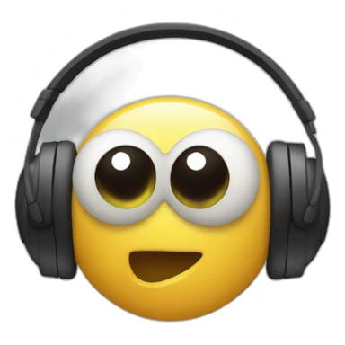 bug with headphones sticker