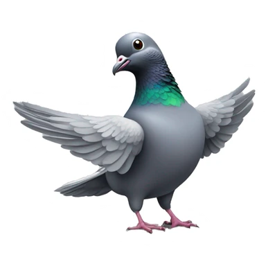 pigeon disco dancing sticker