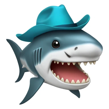 Tiburón con sombrero de copa sticker