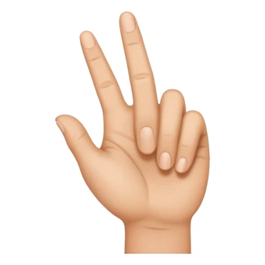 the ok hand but going in the opposite way sticker