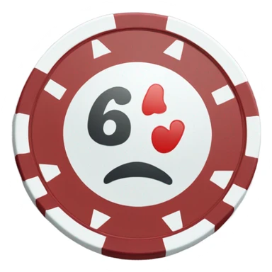 poker chip sticker