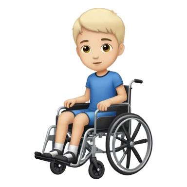 boy on wheelchair em sticker