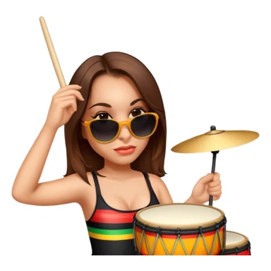 Festive Drummer sticker