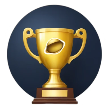 copa libertadores trophy con un 7 impreso sticker