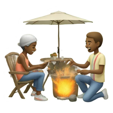 Backyard activities  sticker