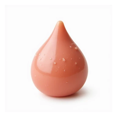 realistic teardrop-shaped candy, isolated on transparent background, no visible background sticker