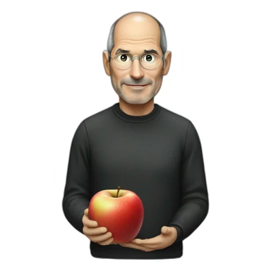 steven jobs eat apple sticker