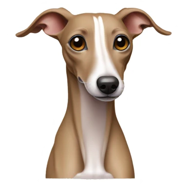 Tan Italian greyhound sticker