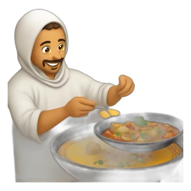 Moroccan eating tagine  sticker